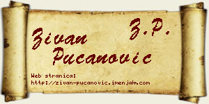Živan Pucanović vizit kartica